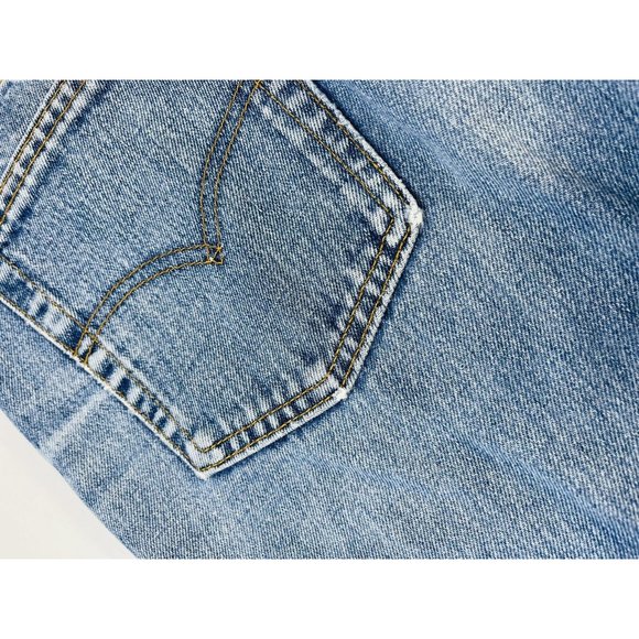 Vintage Levis 512 Slim Fit Tapered Leg Distressed Jeans USA - Picture 11 of 12